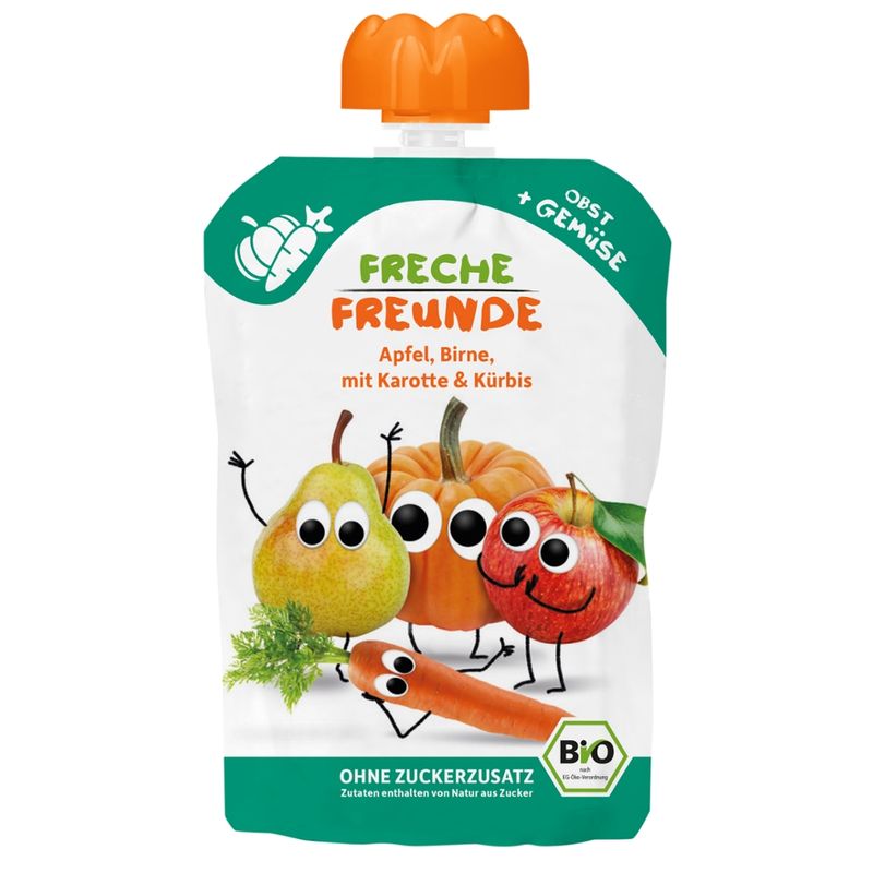 Freche Freunde Freche Freunde „Apfel, Birne, Karotte & Kürbis“ BIO - Produktbild