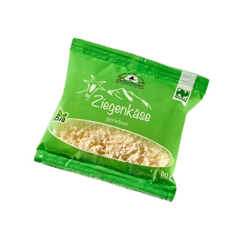 Schlierbacher Schlierbacher Bio Ziegenschnittkäse gerieben 100g - Produktbild