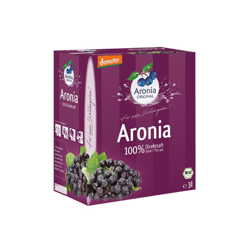 Aronia ORIGINAL demeter Aronia Direktsaft 3l - Produktbild