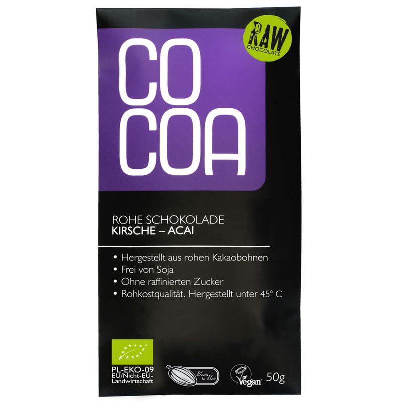 Cocoa Cocoa Rohe Schokolade Kirsche-Acai - Produktbild