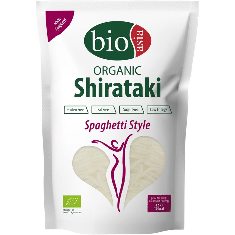 BIOASIA Bio Shirataki Spaghetti, aus Konjakmehl, ATG 200 g - Produktbild