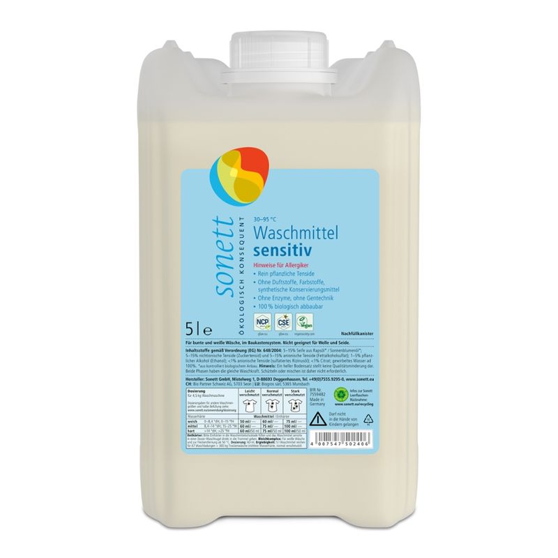 SONETT Waschmittel sensitiv 30-95°C - Produktbild