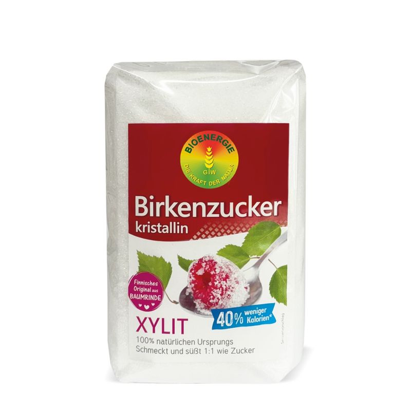 BIOENERGIE BIRKENZUCKER, Xylit kristallin, aus Finnland, kalorienarmer Zuckerersatz - Produktbild