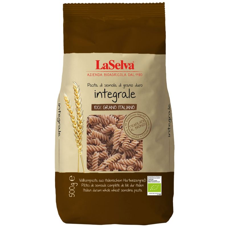 LaSelva Fusilli - Teigwaren aus Vollkorn-Hartweizengrieß - Produktbild