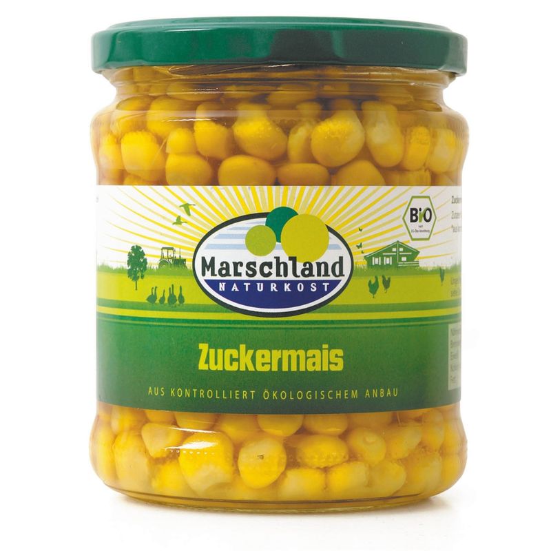 Marschland  Bio-Zuckermais 370 ml Gl. MARSCHLAND - Produktbild