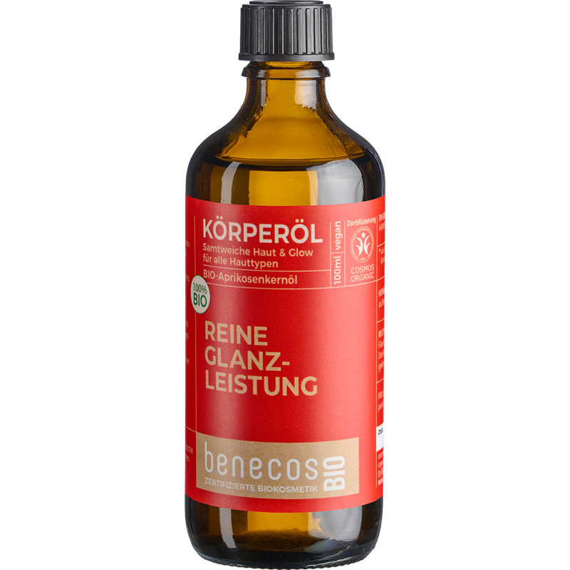 benecos benecosBIO Körperöl Bio-Aprikosenkernöl - REINE GLANZLEISTUNG - Produktbild