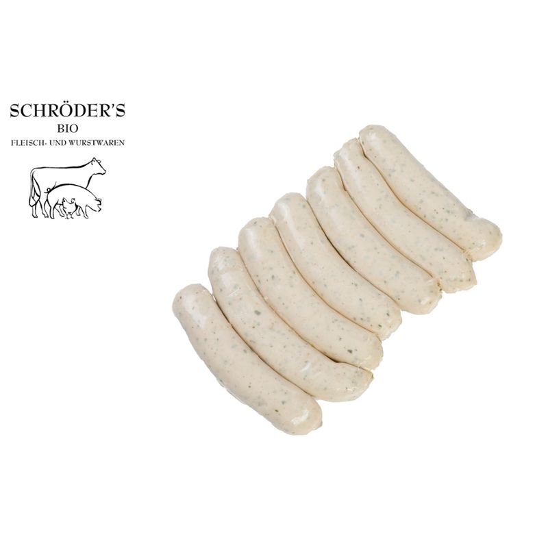 Schröder's Bio Fleisch- und Wurstwaren Geflügel-Bratwurst mit Bärlauch Mini 7 x 30 g - Produktbild