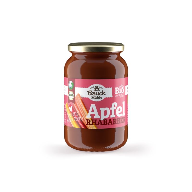 Bauck Mühle Apfel-Rhabarbermus Bio - Produktbild