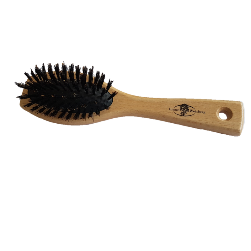 Braun & Wettberg Feinbürstenmanufaktur HAARBÜRSTE KLEIN OVAL, NATURBORSTE - Produktbild