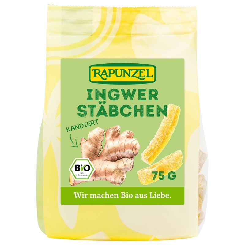 Rapunzel Ingwerstäbchen kandiert - Produktbild