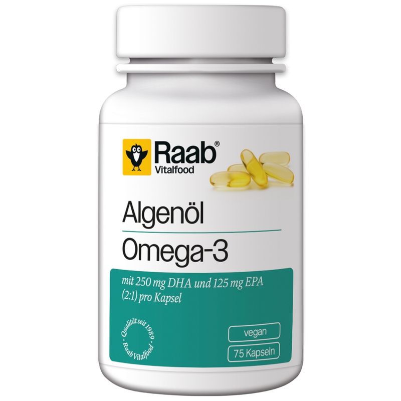 Raab Vitalfood Algenöl Omega-3 Kapseln - Produktbild