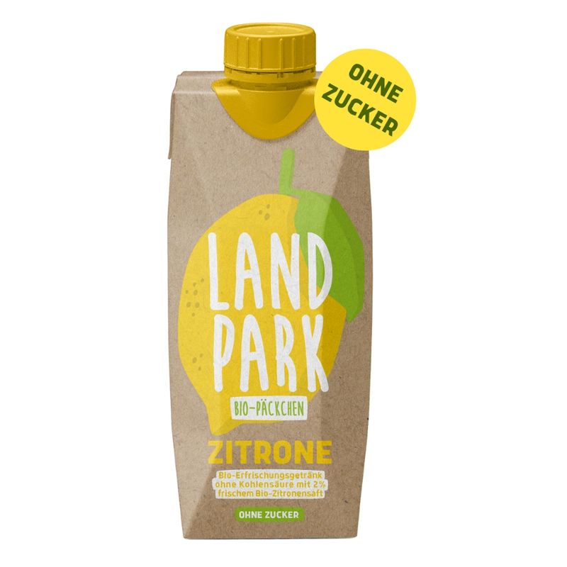 Landpark Bio-Quelle Landpark Bio-Quelle Zitrone 0,5 l TetraPak - Produktbild