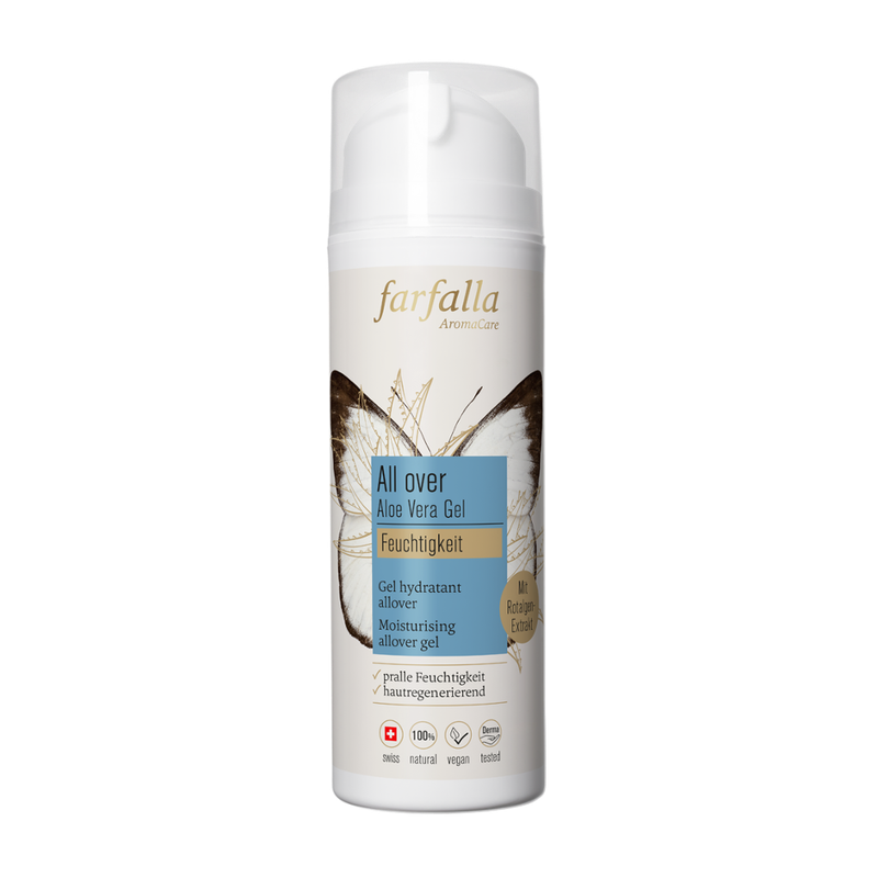 farfalla Aloe Vera, Feuchtigkeitsspendendes Allover-Gel, 150ml, Feuchtigkeit - Produktbild