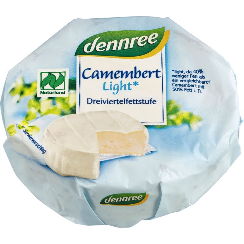 dennree Camembert light*, 30% Fett i. Tr. - Produktbild