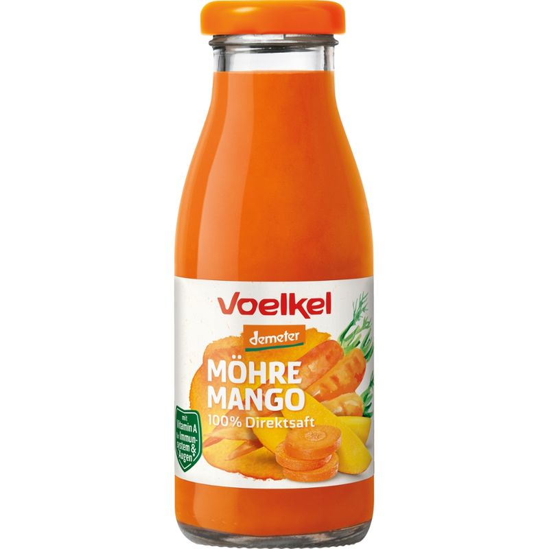 Voelkel Möhre Mango 100% Direktsaft - Produktbild
