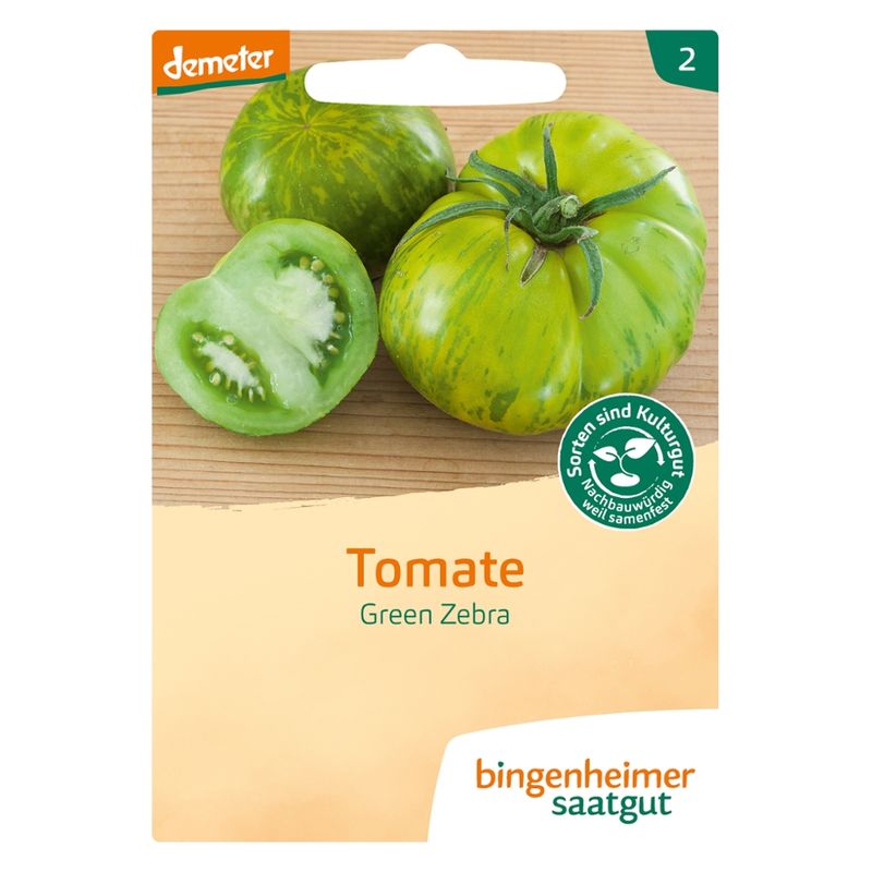 Bingenheimer Saatgut Green Zebra - Tomate (Saatgut) - Produktbild