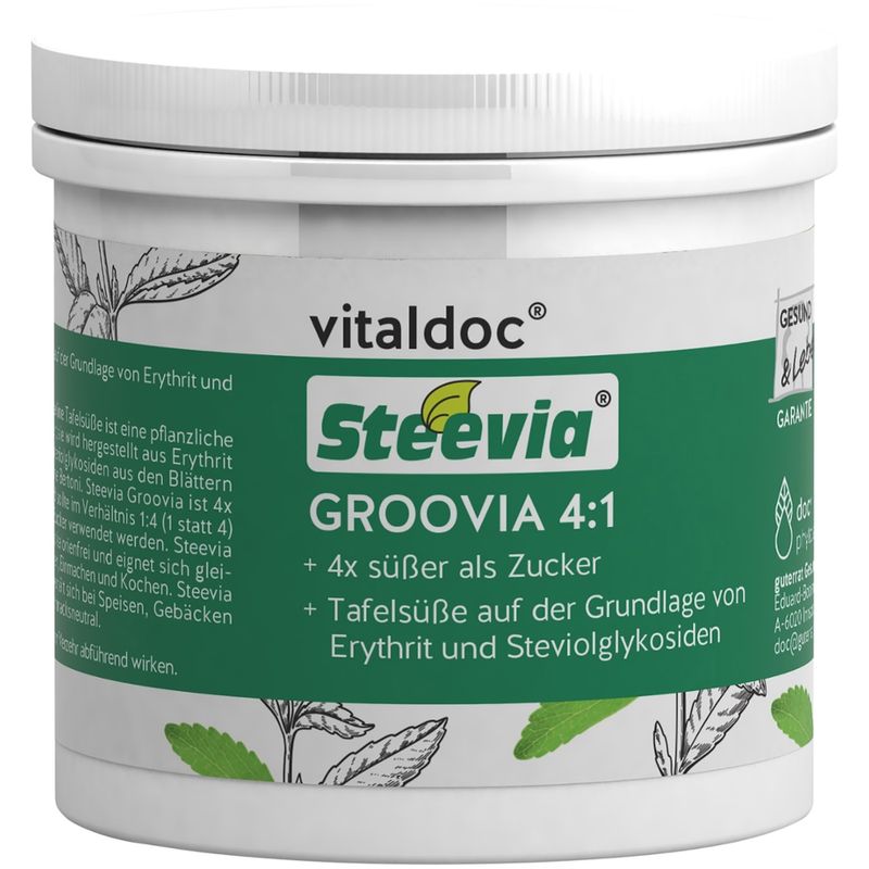 GESUND & Leben Reformqualität seit 1995 vitaldoc® Steevia GROOVIA 4:1 - Produktbild