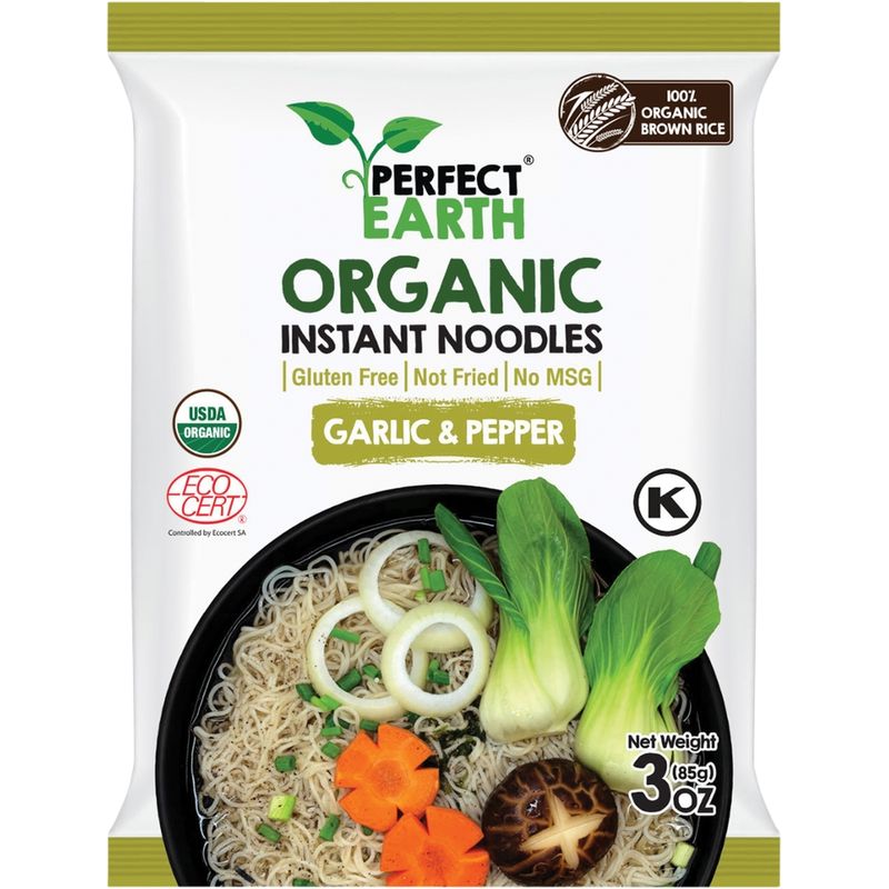 PERFECT EARTH Bio Instantnudeln Knoblauch und Pfeffer - Produktbild