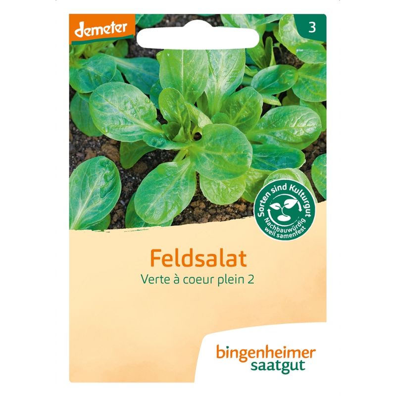 Bingenheimer Saatgut Verte à coeur plein - Feldsalat (Saatgut) - Produktbild