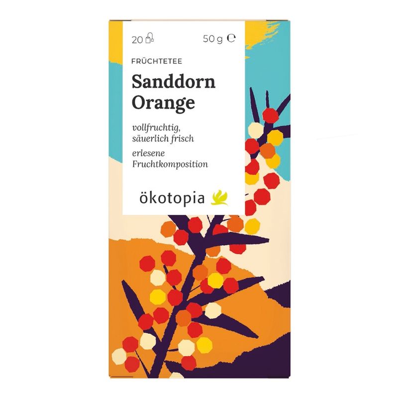 Ökotopia  Sanddorn Orange kbA Teebeutel SR - Produktbild