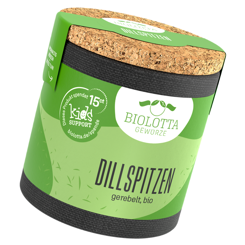 Biolotta Biolotta Korkdose Dillspitzen gerebelt, bio - Produktbild