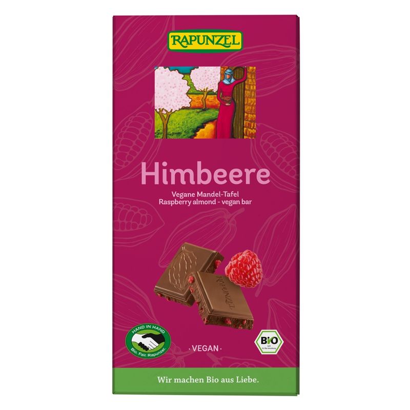 Rapunzel Himbeere vegane Mandel-Tafel HIH - Produktbild
