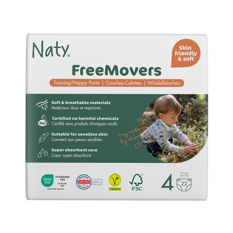 Naty Naty Windelhöschen Gr. 4 (8-15 kg), 22 St - Produktbild