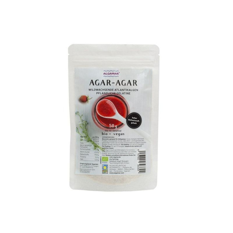 Algamar Agar Agar Flocken 50g BIO - Produktbild