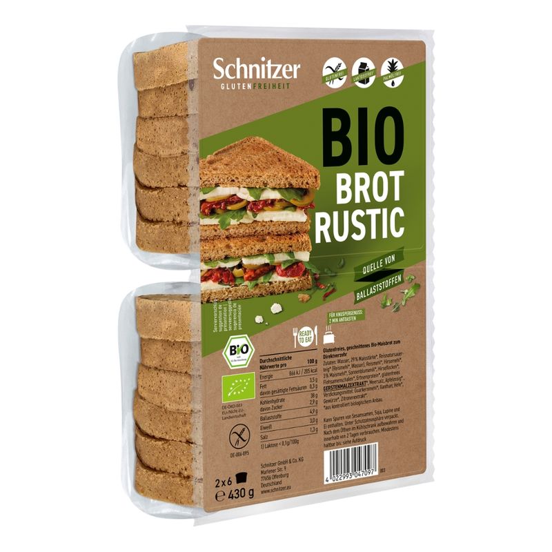 Schnitzer GLUTENFREIHEIT Bio Brot Rustic - Produktbild