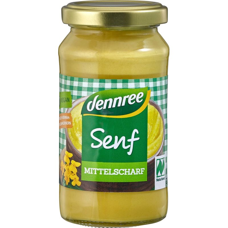 dennree Senf mittelscharf - Produktbild