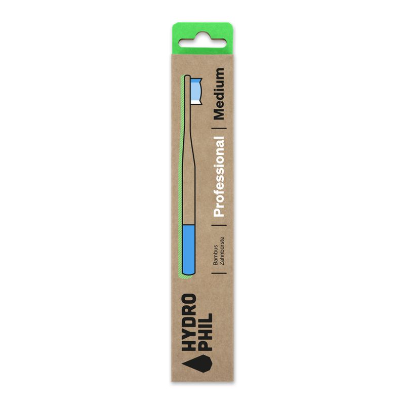 HYDROPHIL Hydrophil - Zahnbürste Professional - medium / natur & atlantic ocean - Produktbild