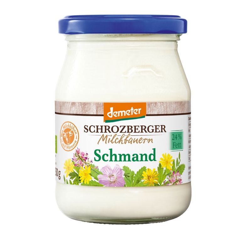 Schrozberger Milchbauern demeter Schmand 24% 250g - Produktbild