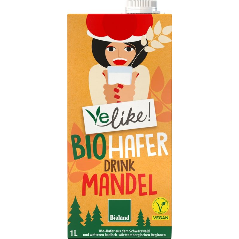 Velike! Velike! Bio H-Haferdrink Mandel 12x1L PG - Produktbild