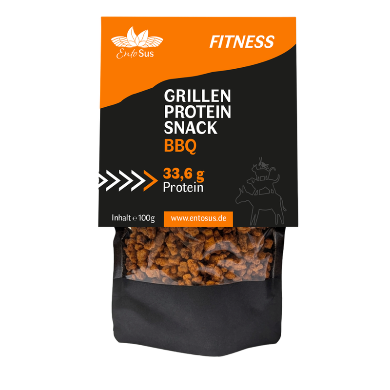 EntoSus Grillen Proteinsnack BBQ-Style - Produktbild