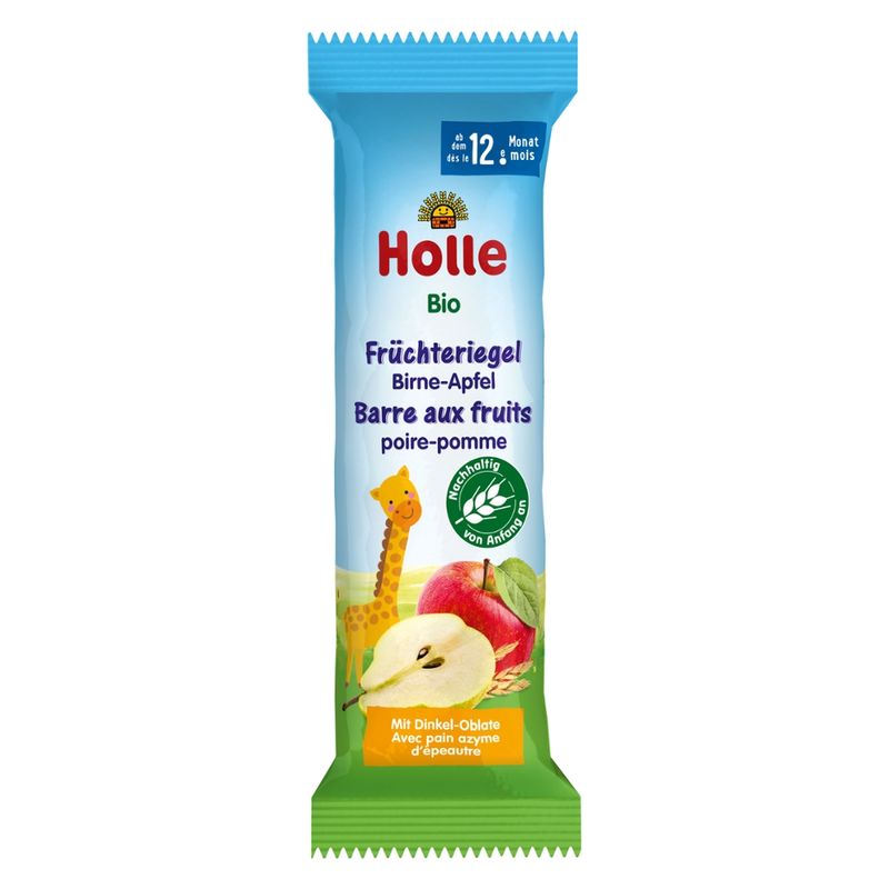 Holle  Bio-Früchteriegel Birne-Apfel - Produktbild