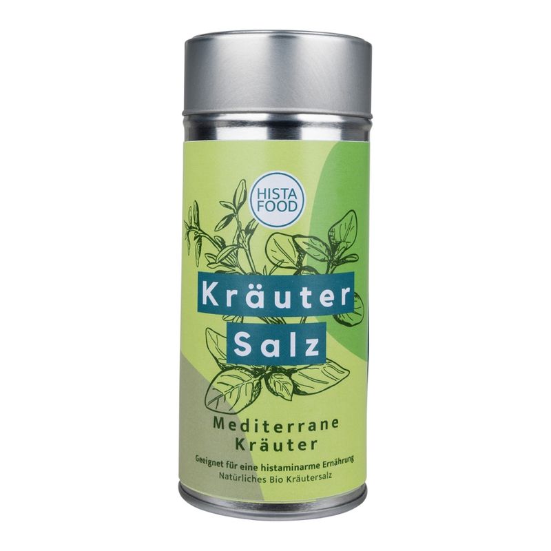 HistaFood Bio KräuterSalz mit mediterranen Kräutern, geeignet für eine histaminarme Ernährung - Produktbild