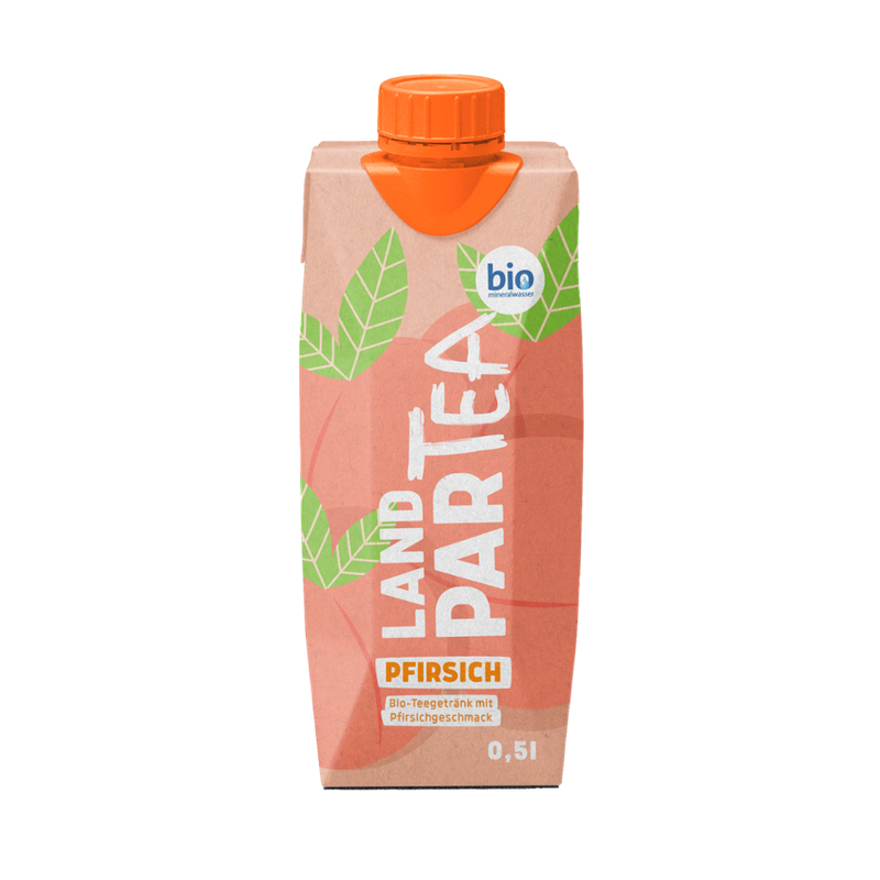 Landpark Bio-Quelle LandparTEA Bio Pfirsich 0,5l Tetra Pak - Produktbild