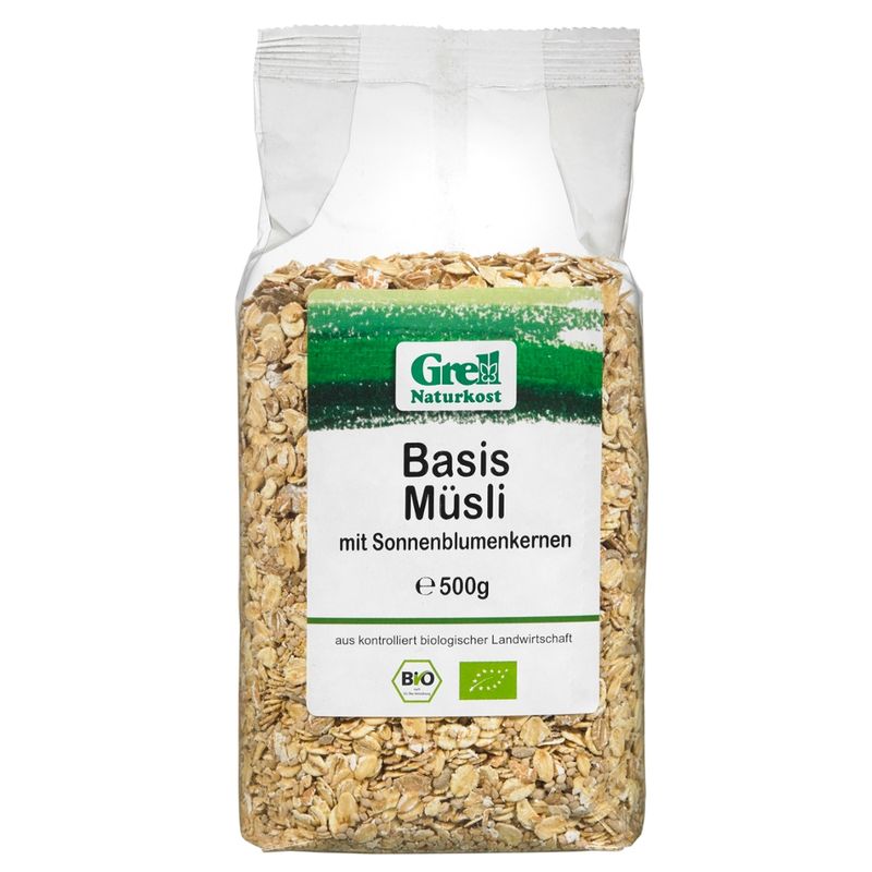 Grell Naturkost Basis Müsli mit Sonnenblumenkernen - Produktbild