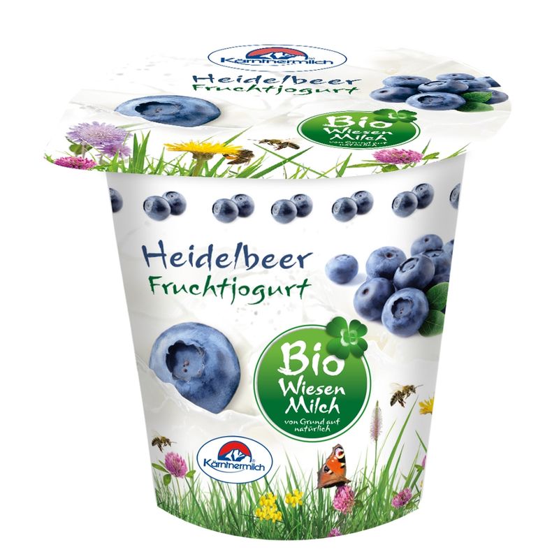 BioWiesenmilch Bio Wiesenmilch Fruchtjogurt Heidelbeer, 150g - Produktbild