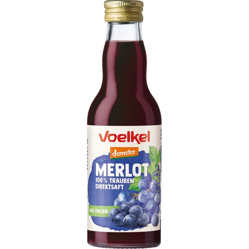 Voelkel Merlot 100% Trauben Direktsaft - Produktbild