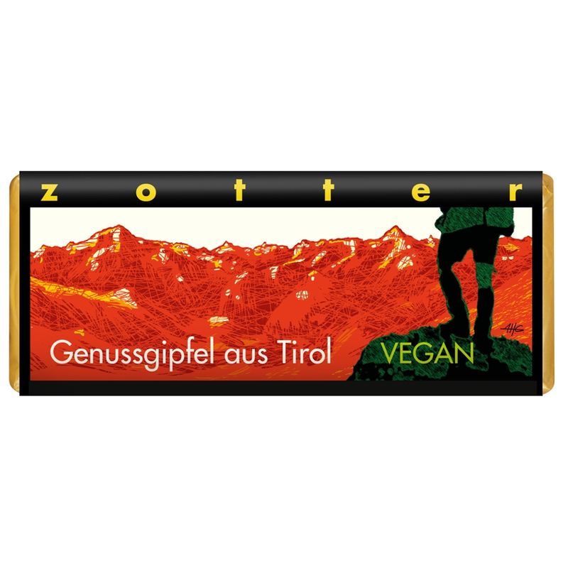 Zotter Schokolade "Genussgipfel aus Tirol!"" -  Zirbe & Preiselbeer (++) VEGAN" - Produktbild