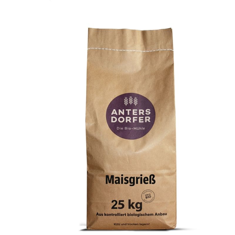 Antersdorfer - Die Bio-Mühle Bio Mais Grieß (Vollkorn) - Produktbild