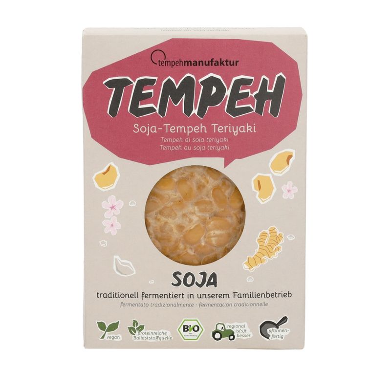 tempehmanufaktur  Tempeh Teriyaki - mit bester Teriyaki-Sauce - Produktbild