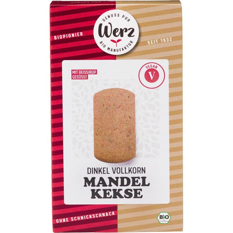 Naturkornmühle Werz Mandel Kekse, Dinkel Vollkorn - Produktbild