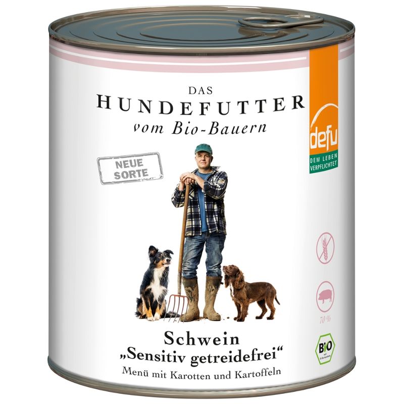 defu - Das Tierfutter vom Bio-Bauern Hund Schwein "Sensitiv getreidefrei" - Produktbild