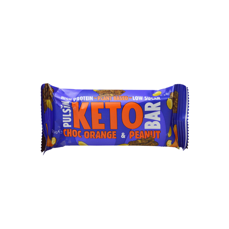 Pulsin Pulsin Keto Bar Orange Choc & Peanut Riegel 50g - Produktbild