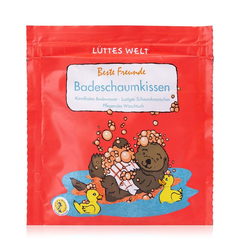 Lüttes Welt Naturkosmetik Badeschaumkissen "Beste Freunde", 50g - Produktbild
