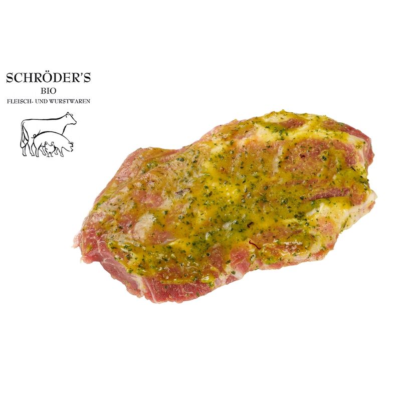 Schröder's Bio Fleisch- und Wurstwaren Nackensteak Bärlauch 180 g - Produktbild