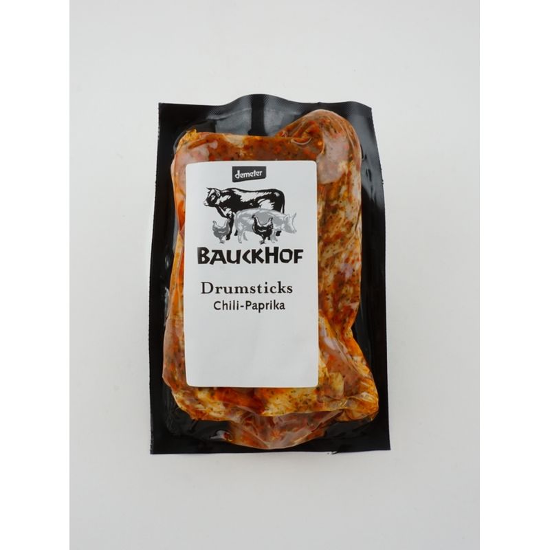 Bauckhof Drumsticks Chili-Paprika 4x100g - Produktbild