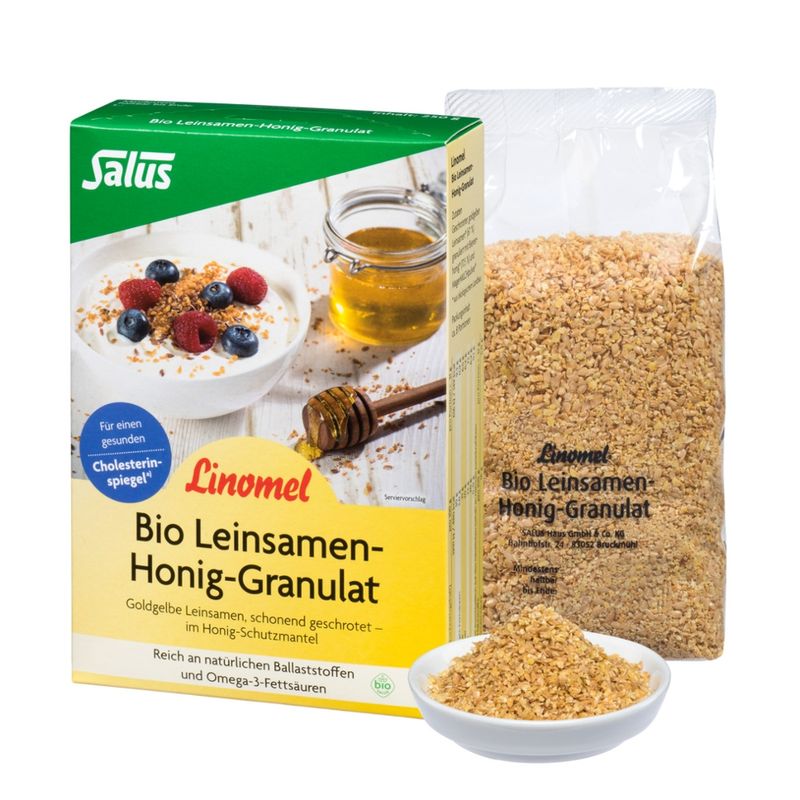 Salus® Linomel® Leinsamen-Honig-Granulat bio - Produktbild